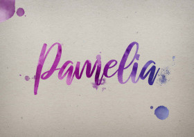 Pamelia Watercolor Name DP