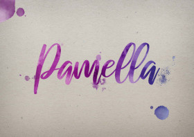 Pamella Watercolor Name DP