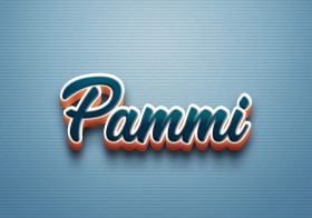 Cursive Name DP: Pammi