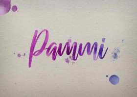 Pammi Watercolor Name DP