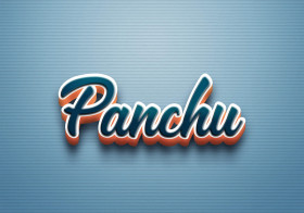 Cursive Name DP: Panchu