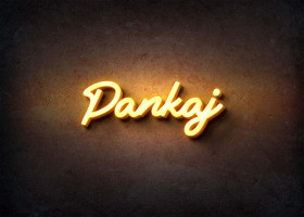 Glow Name Profile Picture for Pankaj