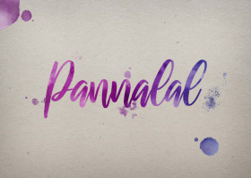 Pannalal Watercolor Name DP