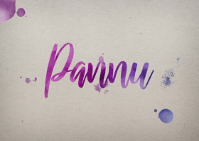 Pannu Watercolor Name DP