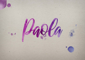 Paola Watercolor Name DP