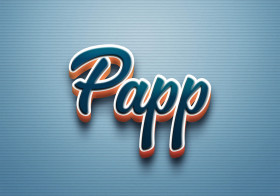 Cursive Name DP: Papp