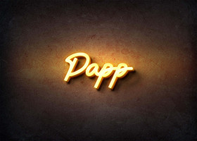 Glow Name Profile Picture for Papp