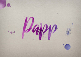 Papp Watercolor Name DP