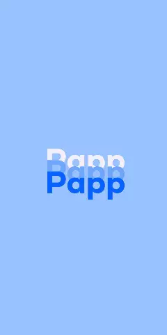Name DP: Papp