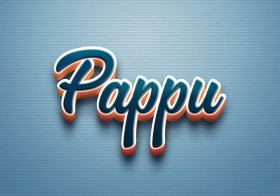 Cursive Name DP: Pappu