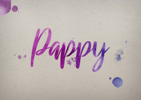 Pappy Watercolor Name DP