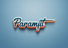 Cursive Name DP: Paramjit