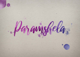 Paramshela Watercolor Name DP