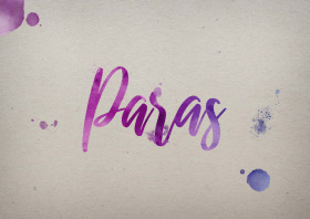 Paras Watercolor Name DP
