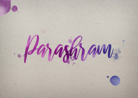 Parashram Watercolor Name DP