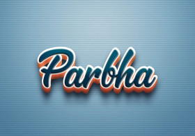 Cursive Name DP: Parbha