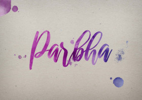 Parbha Watercolor Name DP