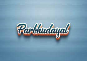 Cursive Name DP: Parbhudayal