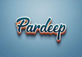 Cursive Name DP: Pardeep