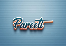 Cursive Name DP: Pareeti