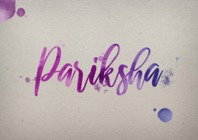 Pariksha Watercolor Name DP