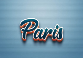Cursive Name DP: Paris