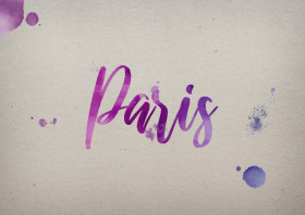 Paris Watercolor Name DP