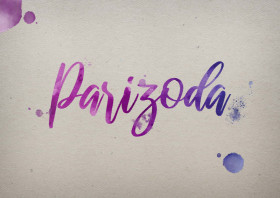 Parizoda Watercolor Name DP