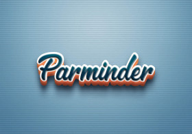 Cursive Name DP: Parminder