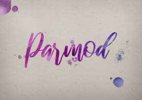 Parmod Watercolor Name DP