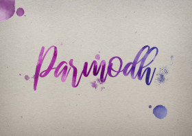 Parmodh Watercolor Name DP
