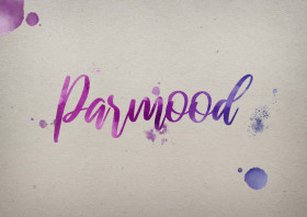 Parmood Watercolor Name DP