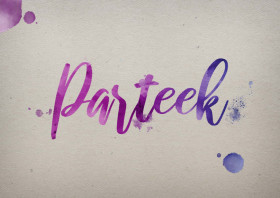 Parteek Watercolor Name DP