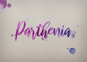 Parthenia Watercolor Name DP