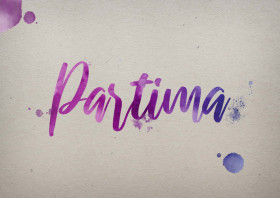 Partima Watercolor Name DP