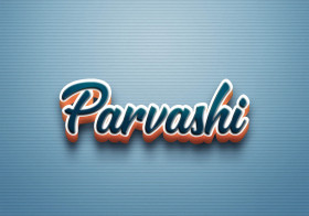 Cursive Name DP: Parvashi