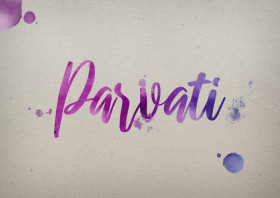Parvati Watercolor Name DP