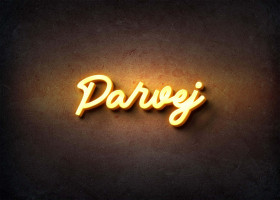 Glow Name Profile Picture for Parvej