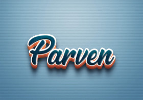 Cursive Name DP: Parven