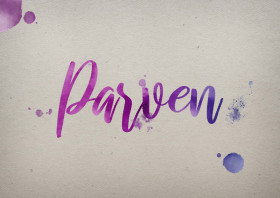 Parven Watercolor Name DP