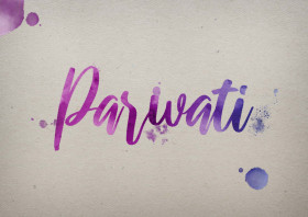 Parwati Watercolor Name DP