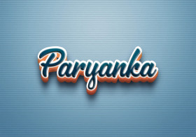 Cursive Name DP: Paryanka