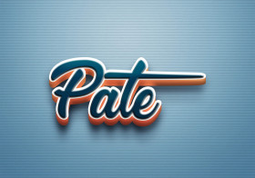 Cursive Name DP: Pate