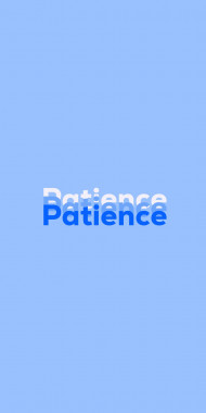 Name DP: Patience