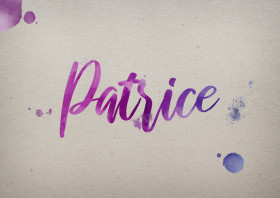 Patrice Watercolor Name DP