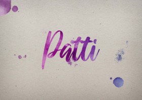 Patti Watercolor Name DP
