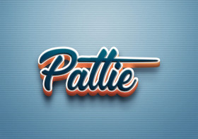 Cursive Name DP: Pattie