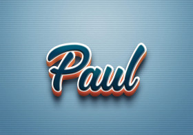 Cursive Name DP: Paul