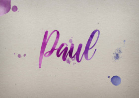 Paul Watercolor Name DP