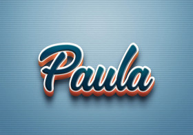 Cursive Name DP: Paula